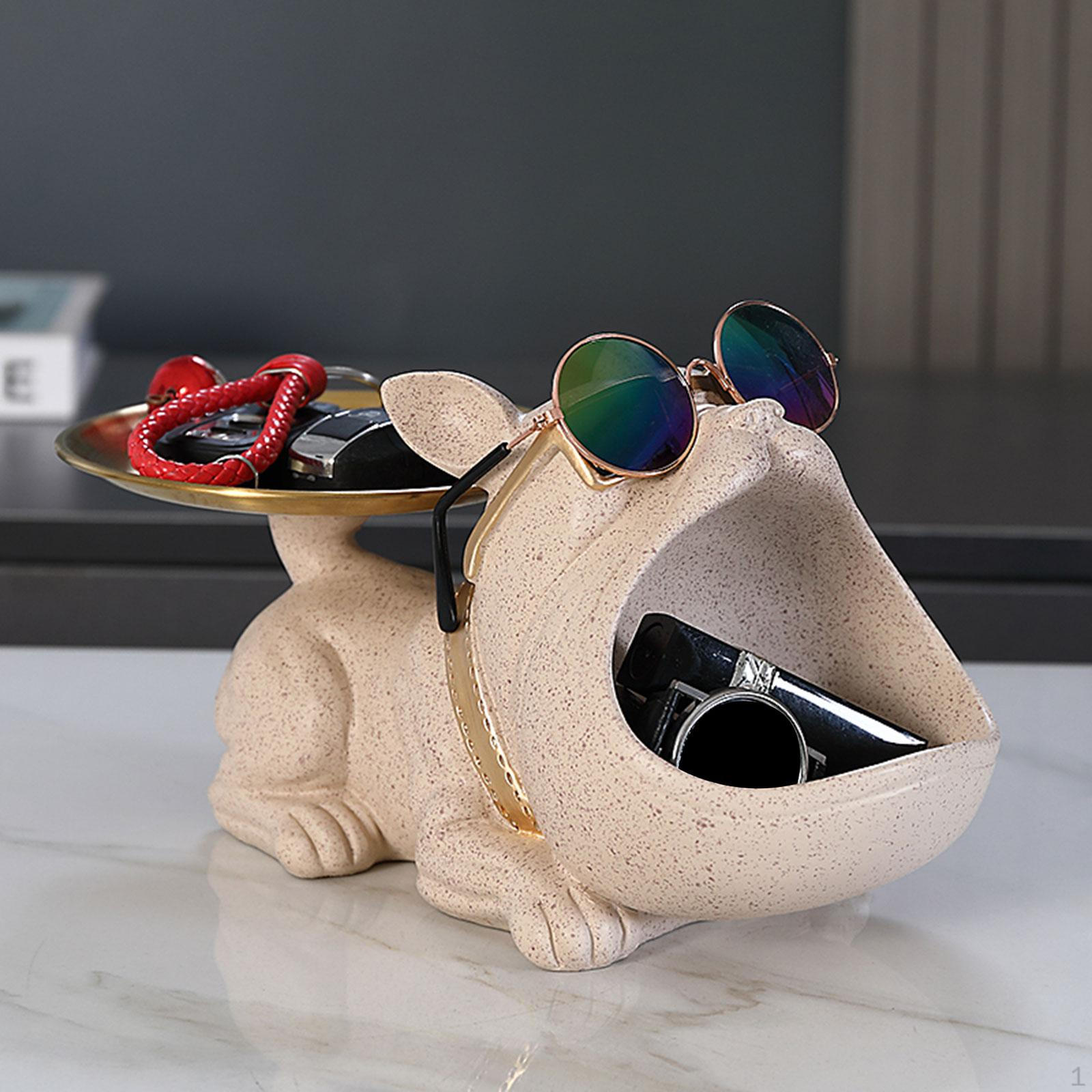 

Canine Decorative Box with Detachable Tray for Home Storage бежевый