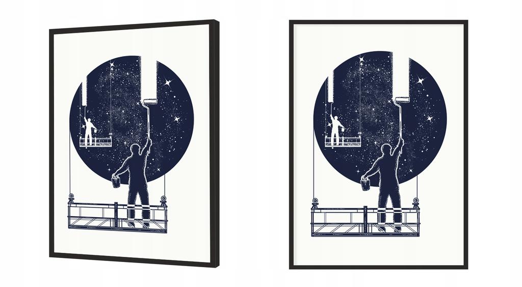 Picture poster In a frame 53x73 cm Night P1097