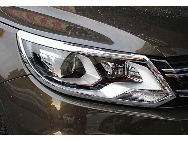 

Otai Накладка на рамку фары для 2009-2017 Volkswagen Tiguan - Новая модификация крышки фары 13-17 Headlight Frame 2-Piece Set
