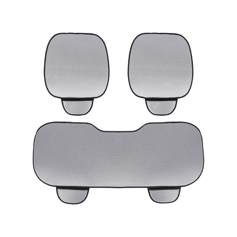 Four Seasons Ice Silk Car Seat Cushion Set - Single & Rear Three-Piece Cooling Mat