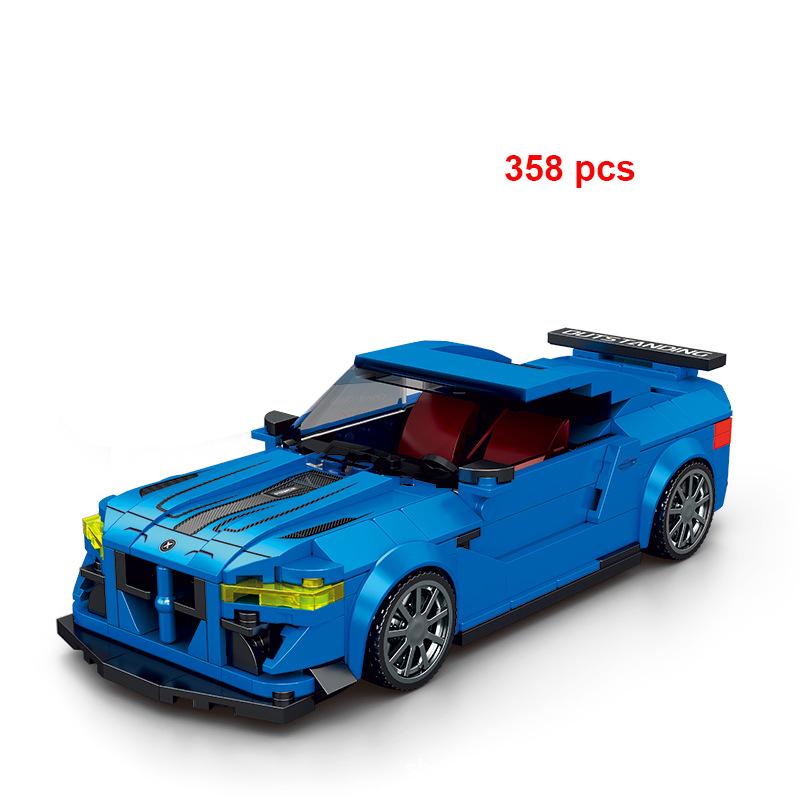 City Technical Car Speed  Racing Car Building Blocks Sports Police Car Pick Up MOC Creative Vehicle Toys