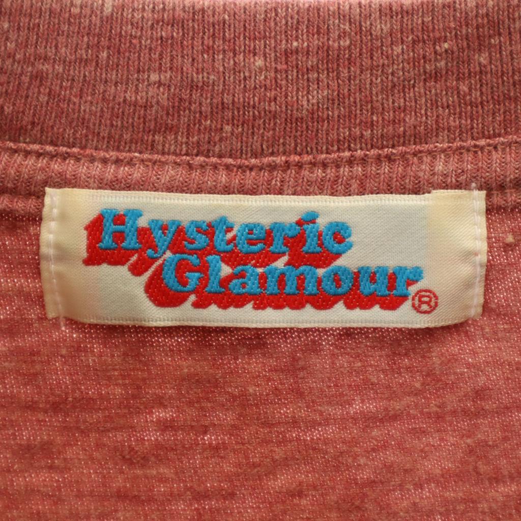 HYSTERIC GLAMOUR Made In Japan 7 Minutes Sleeve T-shirt FREE Red Series Women Used