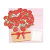 Sanrio Day Greeting Message 3D Vertical Flower JMD 614025 Mother's Card, Card, Basket, 18-5,