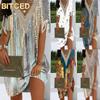 Fashion Summer Spring Short Sleeve V-Neck Casual Dresses