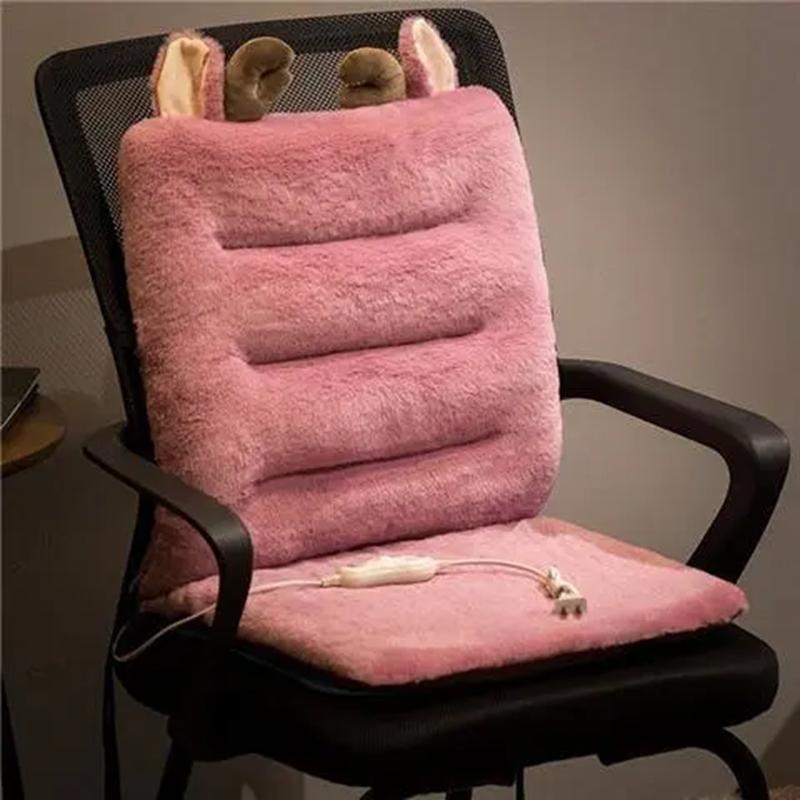 Winter Thickening Office Sedentary Heating Cushion Chair Lumbar Cushion Backrest Cushion One Fart Cushion Buttocks Seat Electric Heating