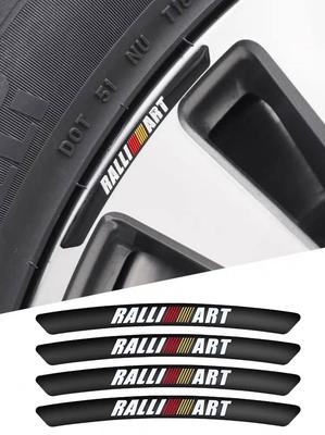 Rim Sticker for Mitsubishi Wheel Hide Scratch Cool Black