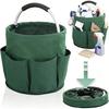 Portable Beach Organizer Foldable Cleaning Bucket Lightweight Oxford Picnic Basket for Travel Camping Bath Multi-Purpose Storage Bag for Tools