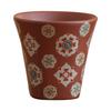 Personal Purple Clay Master Cup Zhuni Clay Gongfu Tea Set Floral Pattern for Home Tea Ceremony Living Room Decor