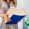 Qinde Li A4 Thick Postgraduate Soft Leather Diary Blank Cornell Notebook