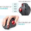 Souris Trackball Sans Fil Silencieuse Rechargeable 5 Boutons Sans Fil NOVA USB-C/USB-A (Précédent/Suivant) 400-MAWTB168