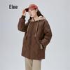 Ailaiyi Women's Faux Two-Piece Hooded Down Jacket