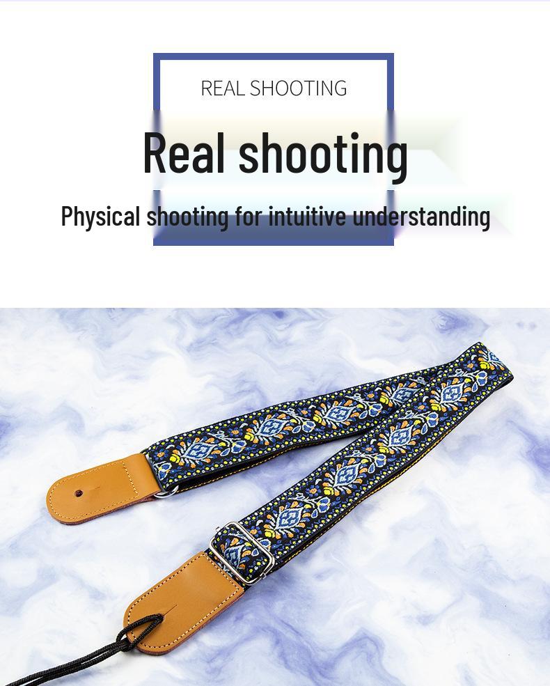 Genuine Leather Ukulele Strap, Crossbody or Shoulder, Children's Small Guitar Strap with End Pin