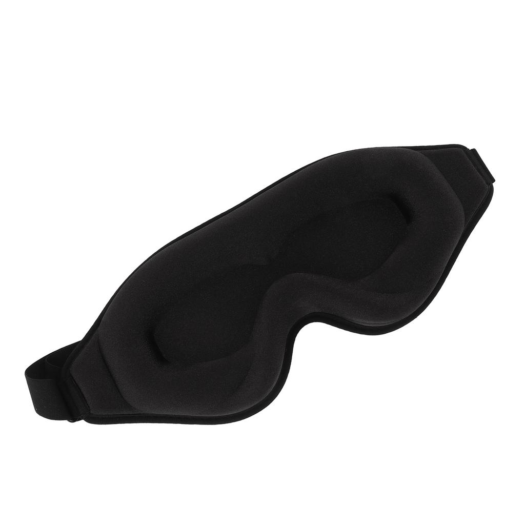 Sleep Eye Mask Black 3D Memory Foam Block Out Light Eye Blindfold Shade Cover for Travel Noon Break