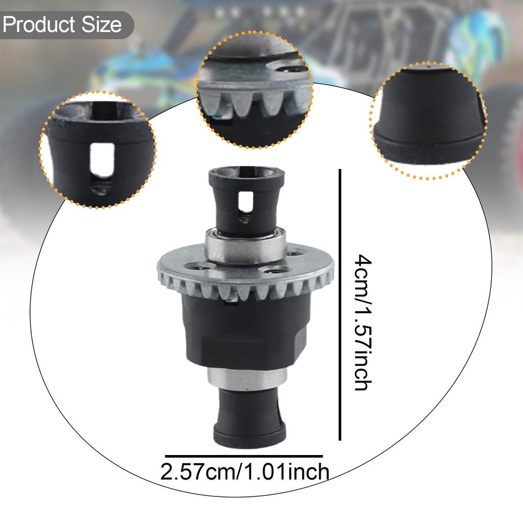 RC Car Differential Spare Parts 1/18 Sturdy Accessories Brushed Upgrade Replacements for 18101