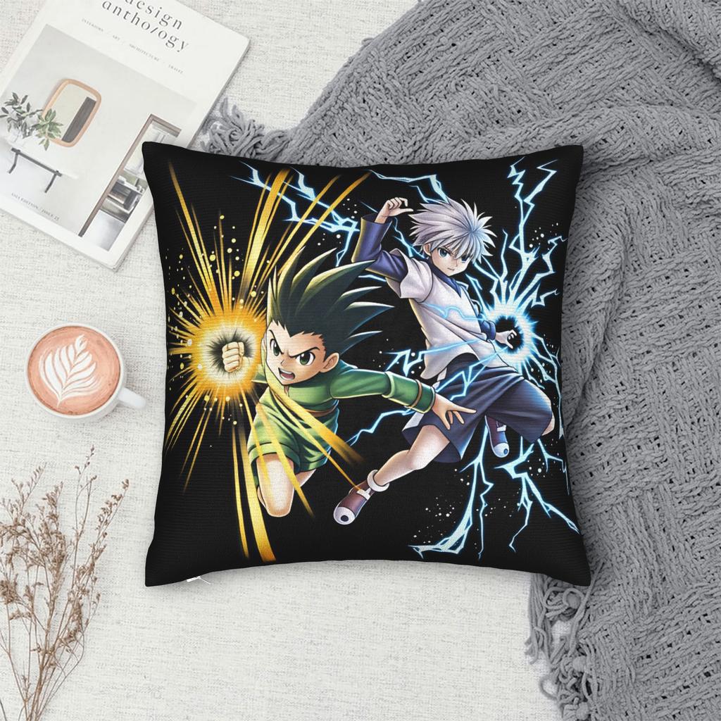 G-Gon K-Killua Pillow Cover Comfy Cushion Cover Vintage Pillow Case For Living Room Chair