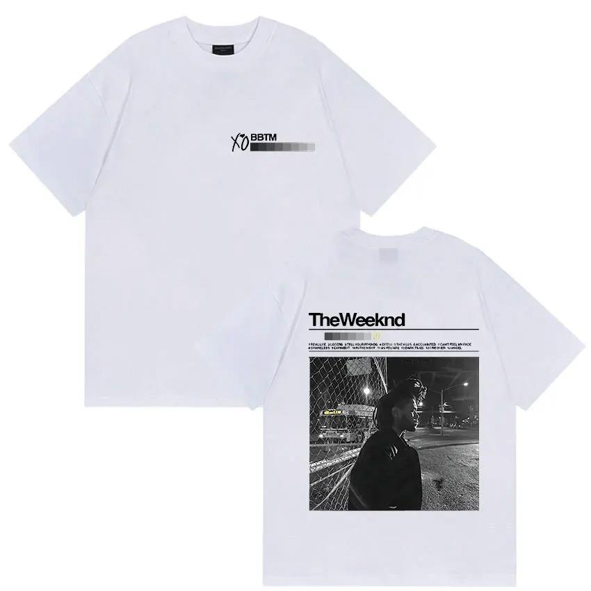 

The Weeknd BBTM XO Double-Sided Vintage Portrait T-Shirt Dark R&B Hip Hop Black Unisex Fan Oversized Comfortable Fashion Women And Men T-shirts 4XL