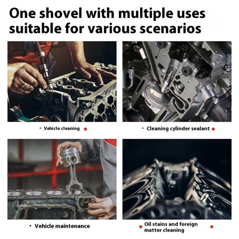 Cylinder Surfaces Scraper Heat Quenched Edge Comfort Grip Engine Gasket Remover Tool Easy to Use for Garage Repair Work