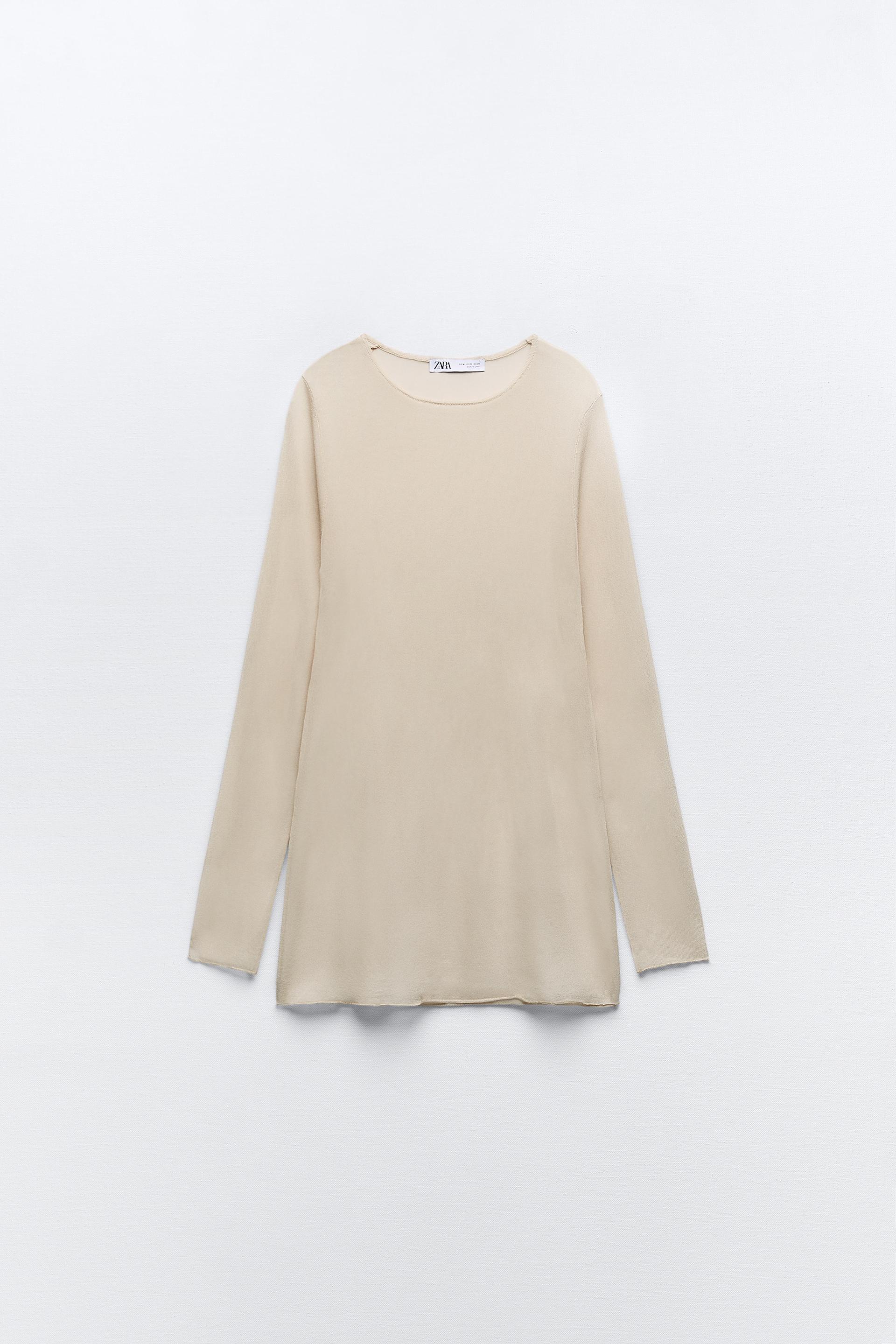 

KNIT SEMI-SHEER STRAIGHT TOP