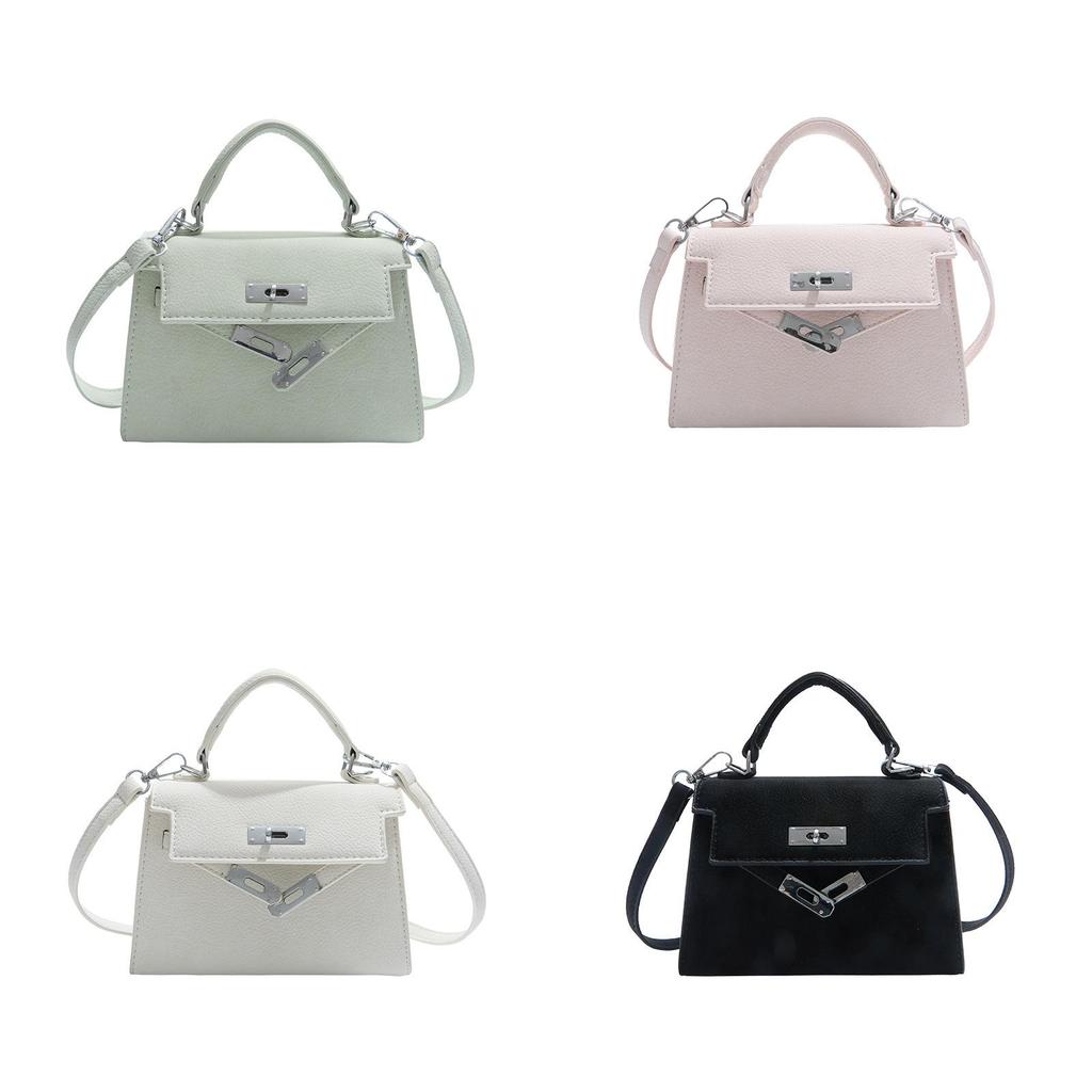 Minimalistische Crossbody-Tasche in Unifarbe im Urban Style, gefertigt aus PU-Leder, mit sicherem Verschluss für Arbeit und Freizeit