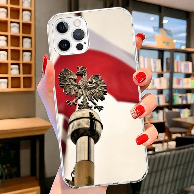 Poland Flag Cover Phone Case For iPhone 16 17 Air 15 14 Pro Max 16E Phone Case 13 Mini 12 11 7 SE 8 Print Pattern Fit Cases 16 1