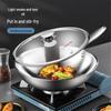 MeiChu 304 Stainless Steel Non-Coated Wok