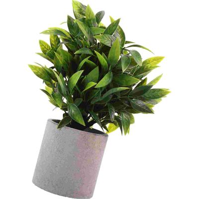 House Plants Artificial Potted Home Decor Simulation Bonsai Window Green Plastic Office