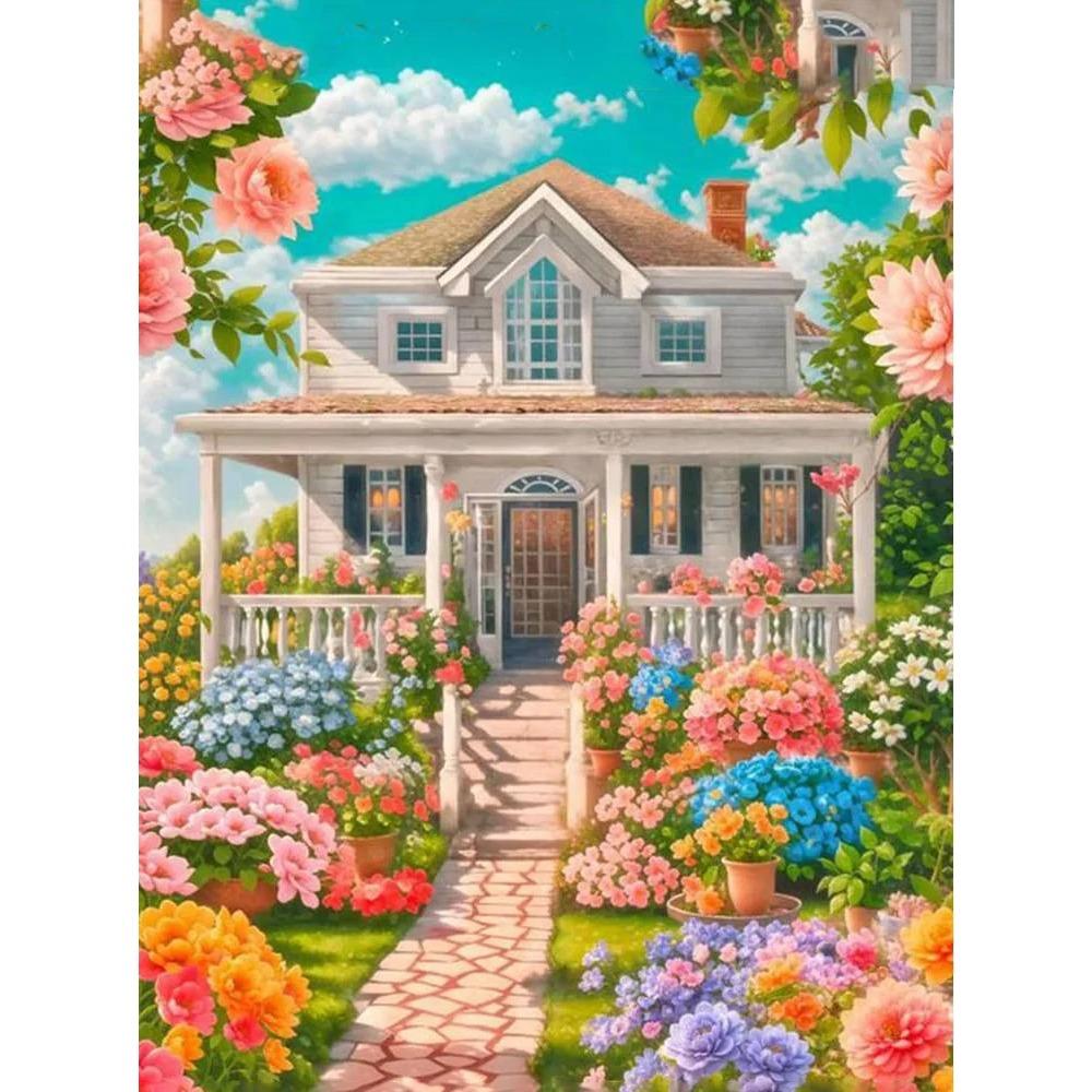 DIY Full Round Diamond Painting Cross Stitch 3D Animal Flower Home Decorative Art Style Diamond Painting 5d Diamond Art Painting