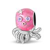 Original Copper Charms Luxury Pink Octopus Bead Necklace Beads Fit Bracelet Diy Women Making Delicate Gift