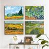 Harvest At La Crau by Van Gogh Landscape Oil Painting Reproductions On Canvas Posters and Prints Wall Picture for Living Room
