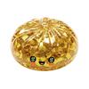 Wealth Attraction Decor Gold Foil Steamed Bun Squeeze Stress Ball Cute Food Shape Fidget Elastic Ball Toy for Anxiety Relief Soft Maltose Reliever,