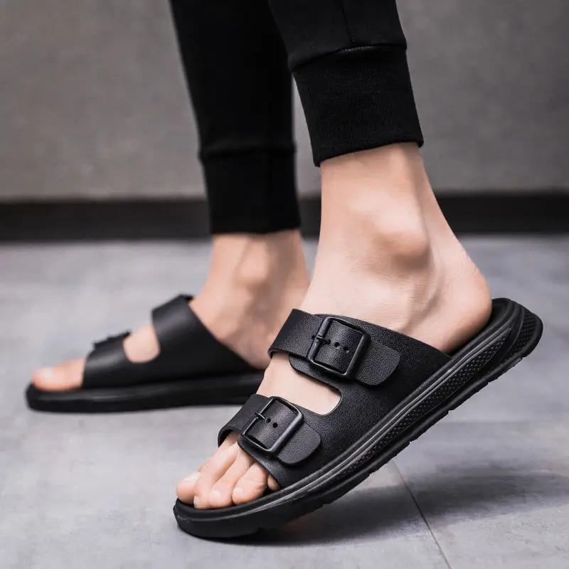 Fashion Outdoor Slippers for MenPlatform Beach Shoes Rubber Adult Pvc Comfortable High Quality Fashion Cheap Liquidation Sandals Man