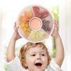 Portable Snack Spinner Moisture Proof Sealed Fruit Tray Snack Storage Box  Kids Snack