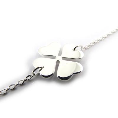 [G0613] - Silver Bracelet 'Clover'