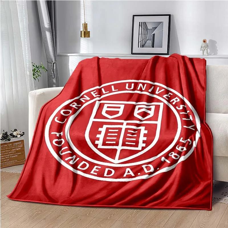 Famous University Logo Printed Blanket,Harvard ,Yale, MIT, West Point Military Academy, Stanfor, Cornell, 75cmx90cm