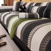Simple Striped Sofa Cover Fabric Anti Slip and Cat Scratch Resistant Sofa Cushion Cover Dirt Resistant Suitable for All Seasons
