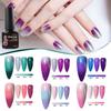 2026 Limited Edition Magic Temperature-Changing Gel Polish with Crushed Diamond Glow and Fine Glitter