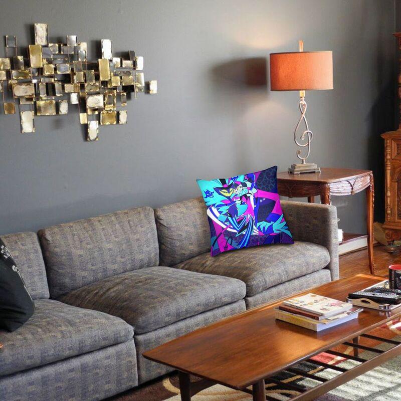 Vibrant Fizzaroli Helluva Boss Animated Horror Musical Throw Pillow Case Home Decor 3D Double Side Print Cushion Cover For Sofa
