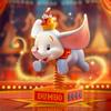 52TOYS DUMBO Happy Times Serie Dumbo Figur, Blind Box Sammelfigur, Sammelfigur, Bemalt, Gachapon Spielzeug, Perfektes Geschenk für Anime-Fans, Kinder,