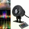 Projecteur LED RGB Étanche IP68 10W 15W Subaquatique 12V 110V 220V Spot LED avec Télécommande pour Décoration de Fontaine Bassin