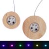 Led Wood Lamp Base Led Light Base Lamp Holder Art Ornament Home Decoration Display Stand With Remote Control Usb