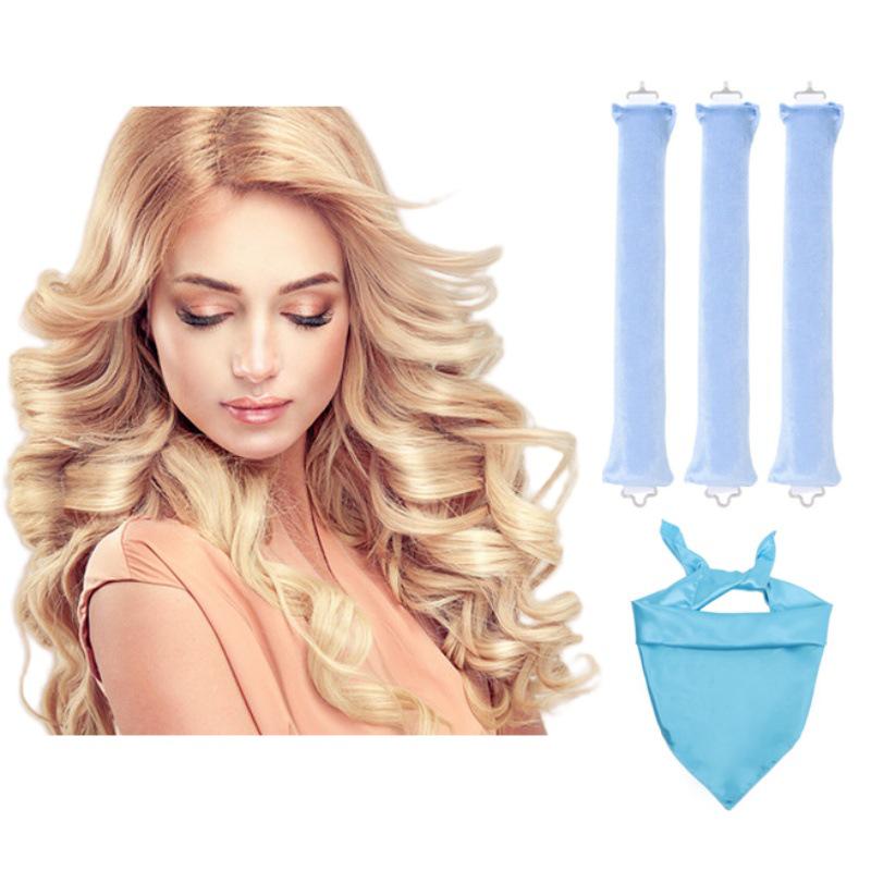 Heat-Free Curling Iron: Effortless Big Wave Curler for European & American Styles
