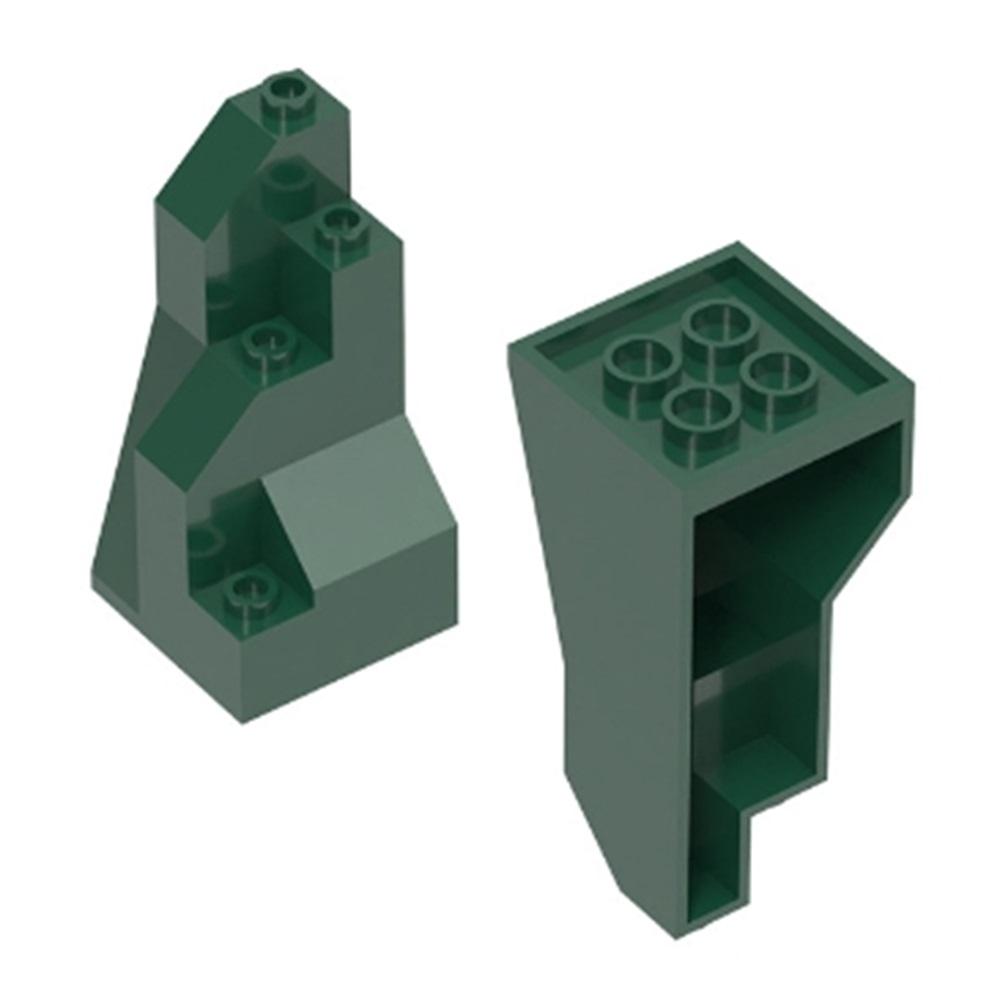 MOC 10PCS 48487 Special Rocks Constructing Blocks Kit Mountain Rockery Bricks Particle Learning-Focused Playthings Children Birthday Kid Gifts