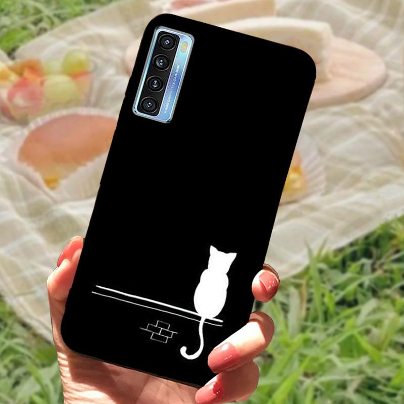 For TCL 20 5G Case Cover For TCL 20L Plus Silicone Soft Marble Black Bumper Funda Coque for TCL 20S 20LPlus TCL20 Protective