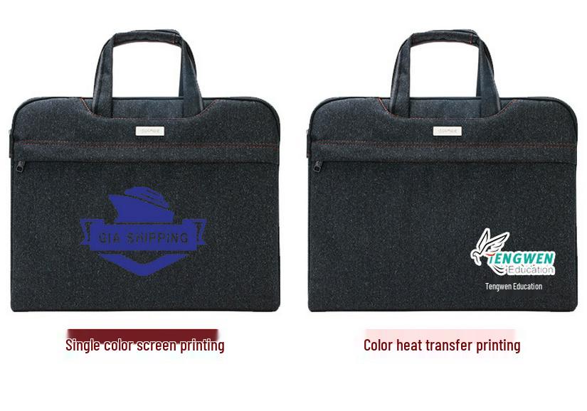 Handheld Waterproof Document Bag with Zipper - Large Capacity Office & Conference Bag for Computers & Documents