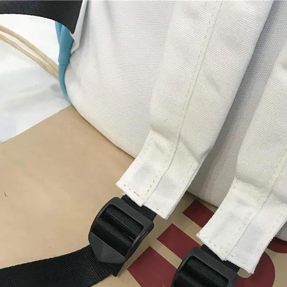 Schoolbag for Girls Backpack for Students Simple Vintage Canvas Backpack Graduated Color Versatile Campus Backpack