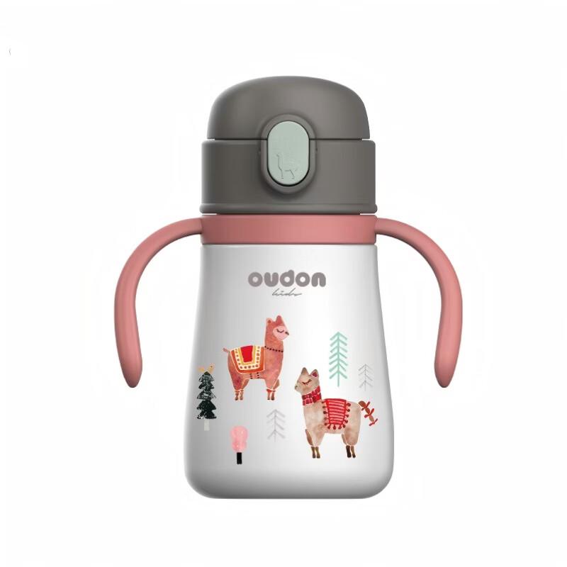 Oudelong Kids 316 Stainless Steel Insulated Straw Training Cup