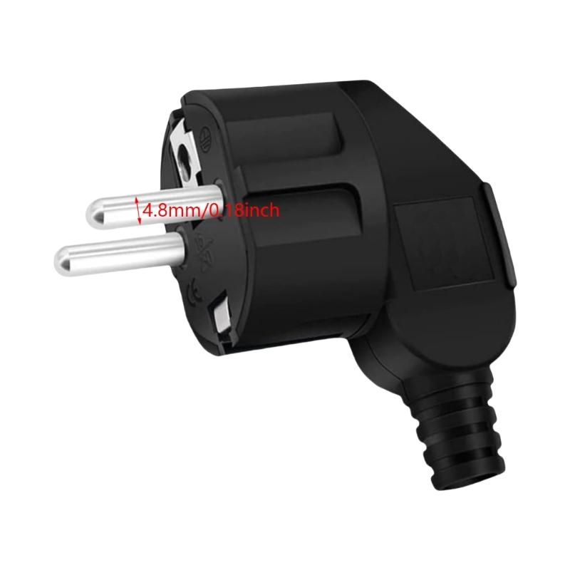 European Styles 16A AC250V Power Plugs With Pull Designs for Germany And Frances Use Sturdy Plastic Shell Materials