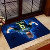 Inter Milan Player Action Area Rug Perfect for Hallway Playrooms Game Room Kitchen Antislip Carpet Office home decor Wedding Party Gift