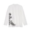 Y-3 Graphic Long-Sleeve Tee White Men Tops IX0404