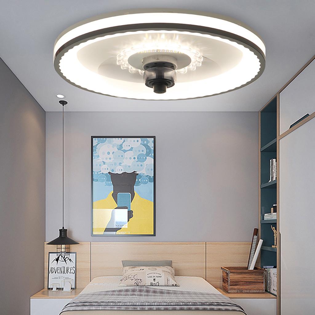 Dimmbarer 72-W-LED-Deckenventilator mit Fernbedienung, Ventilator mit Beleuchtung, einstellbare Windgeschwindigkeit, LED-Luftkühlerlampe